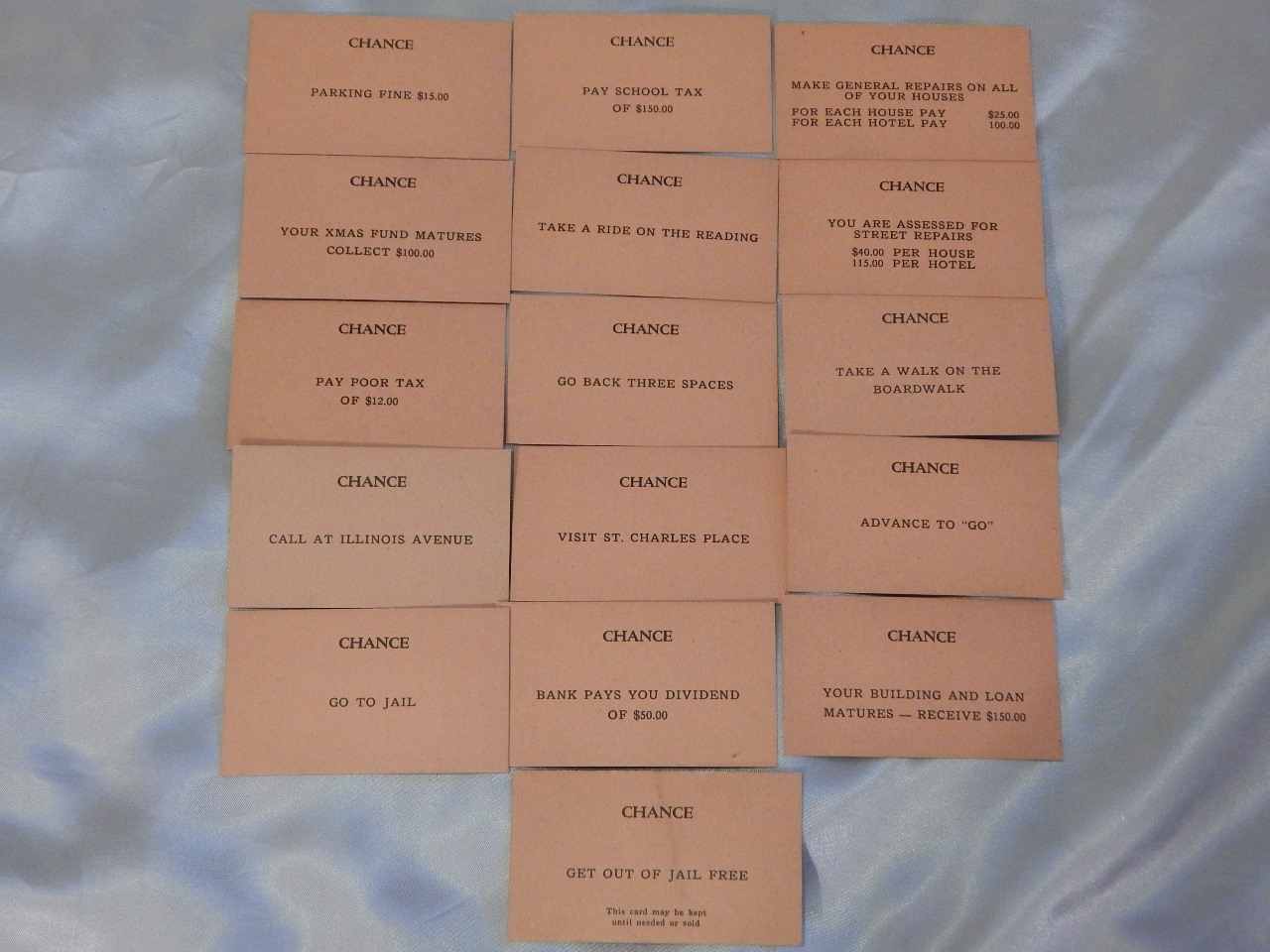 monopoly chance cards back
