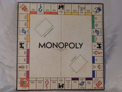 1941 - 1946 Monopoly Popular Dollar Sign ($) Board